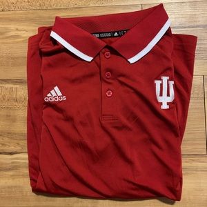 Adidas Mens Large Indiana University Hoosiers Polo